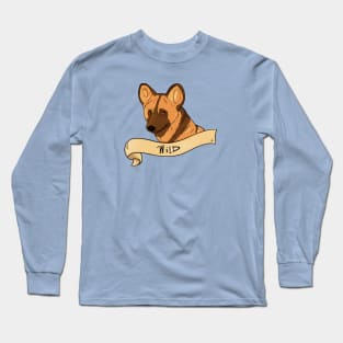 African "Wild" Dog Banner Long Sleeve T-Shirt